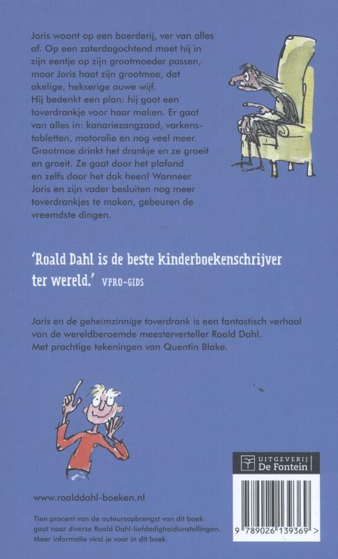 Achterkant van Joris en de geheimzinnige toverdrank
