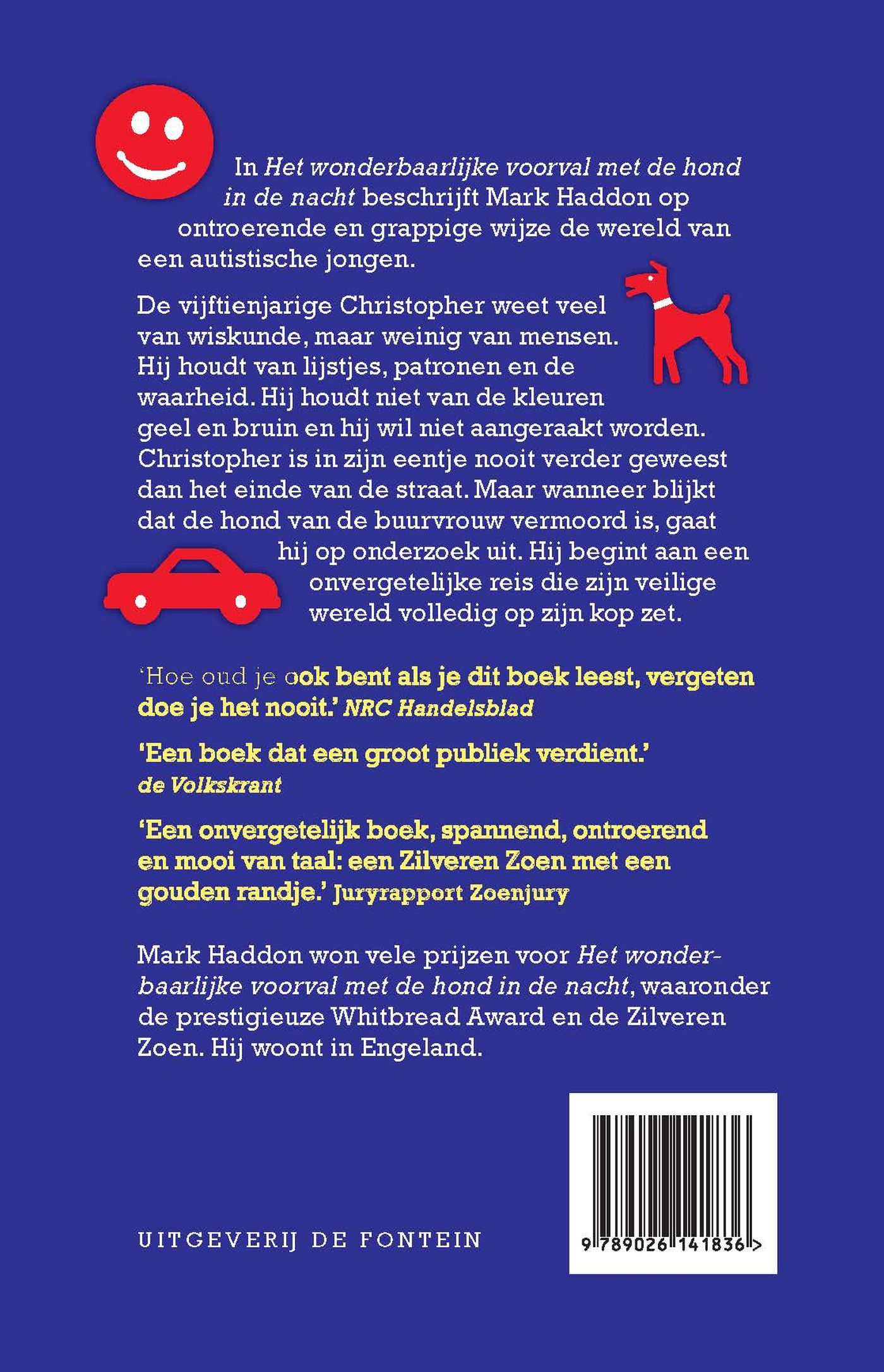 Achterkant van Het wonderbaarlijke voorval met de hond in de nacht