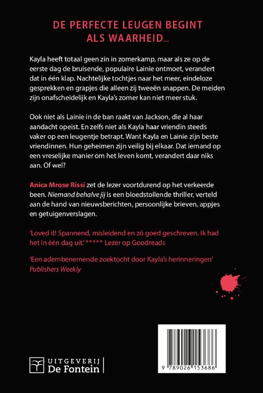 Achterkant van Niemand behalve jij