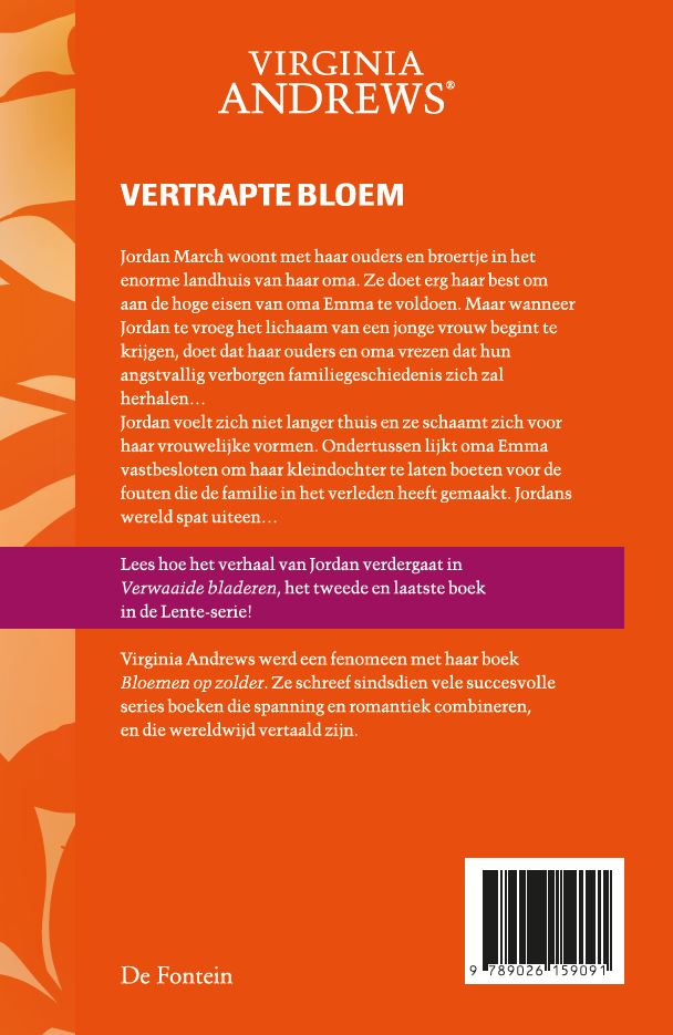 Achterkant van Vertrapte bloem