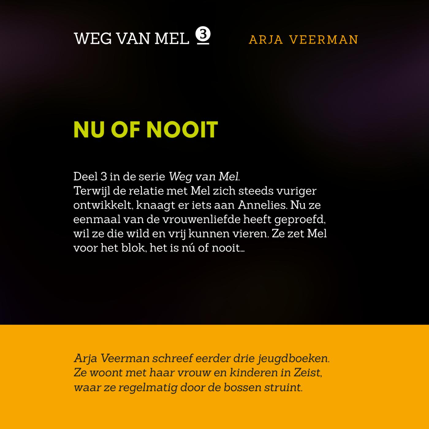 Achterkant van Nu of nooit