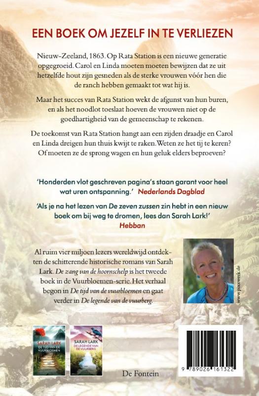 Achterkant van De zang van de hoornschelp