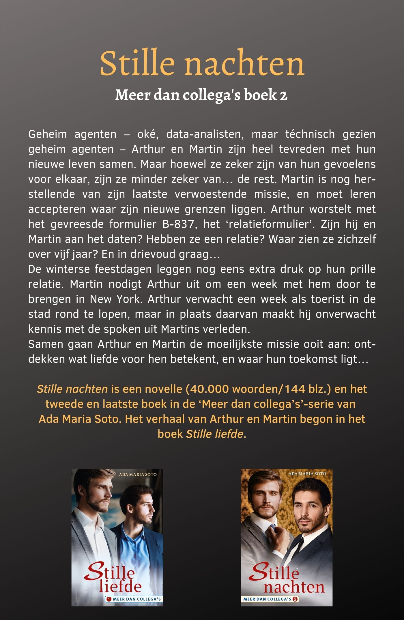 Achterkant van Stille nachten