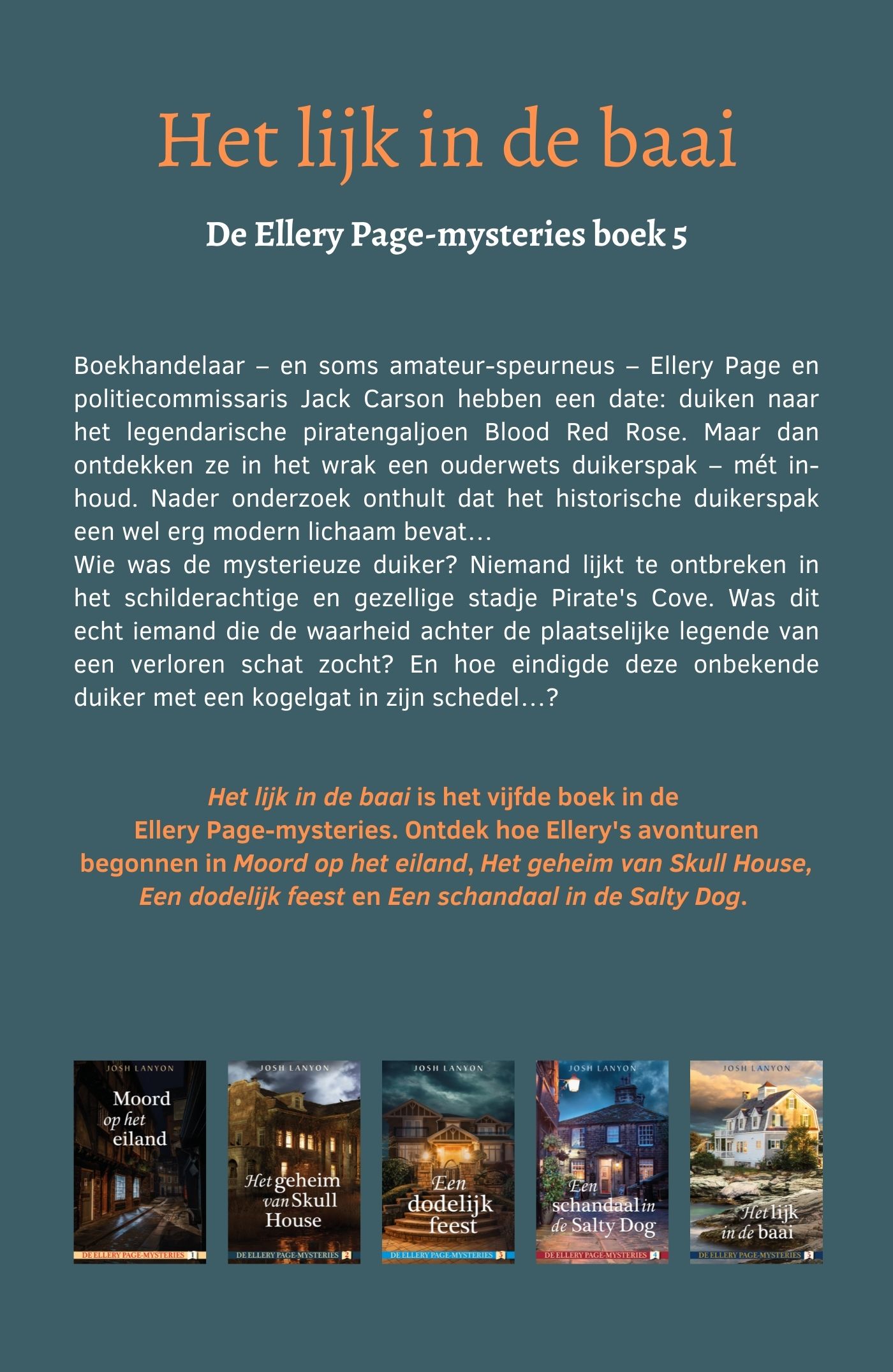 Achterkant van Het lijk in de baai