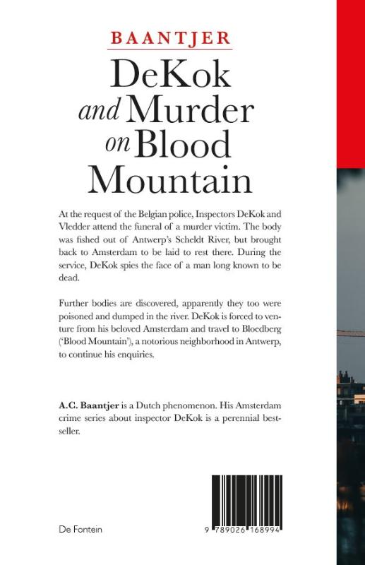 Achterkant van DeKok and Murder on Blood Mountain