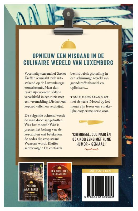 Achterkant van Een ingrediënt voor moord