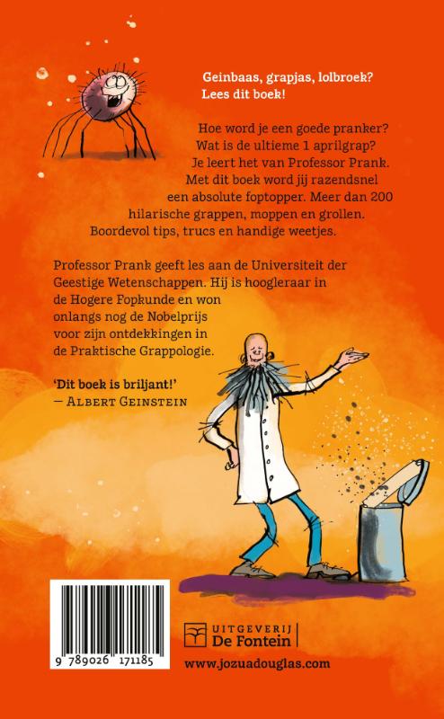 Achterkant van Professor Prank
