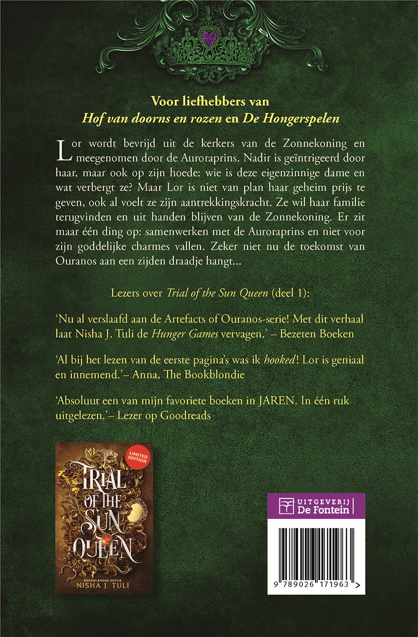 Achterkant van Rule of the Aurora King