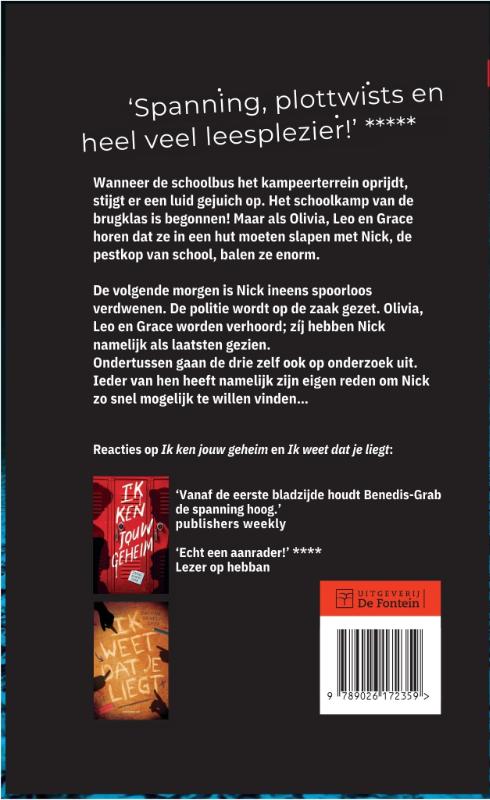 Achterkant van Ik zal je vinden