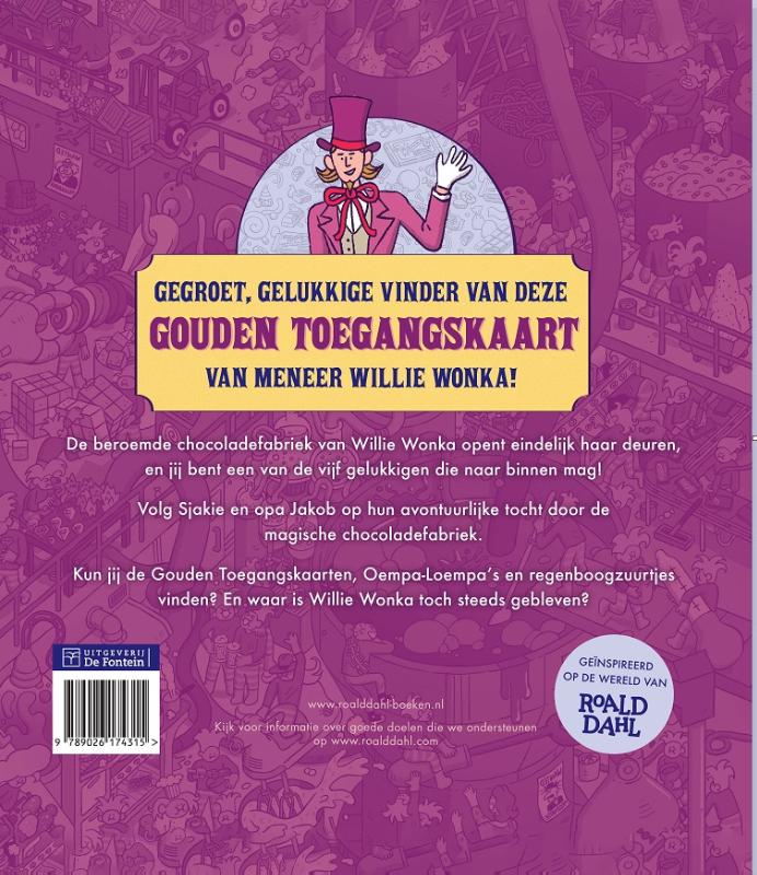 Achterkant van Waar is Wonka?