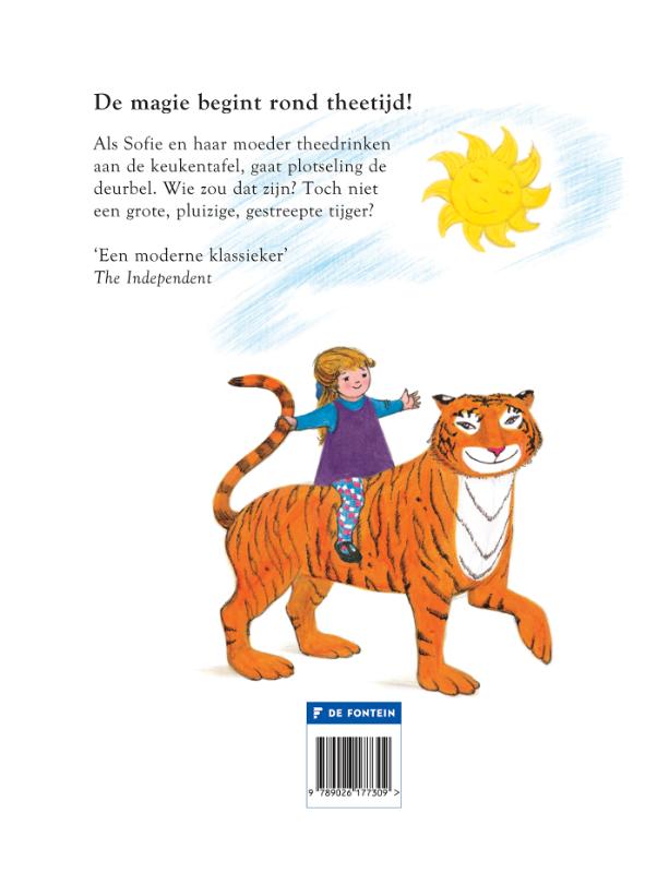 Achterkant van De tijger die op de thee kwam
