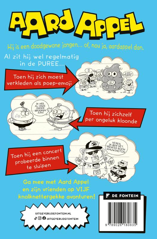 Achterkant van In de puree
