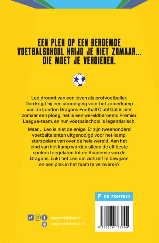 Achterkant van De voetbalschool