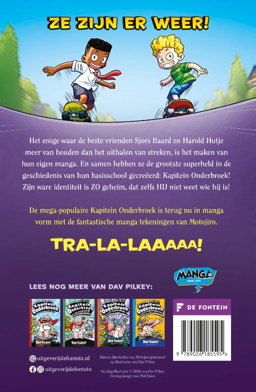 Achterkant van De eerste epic manga