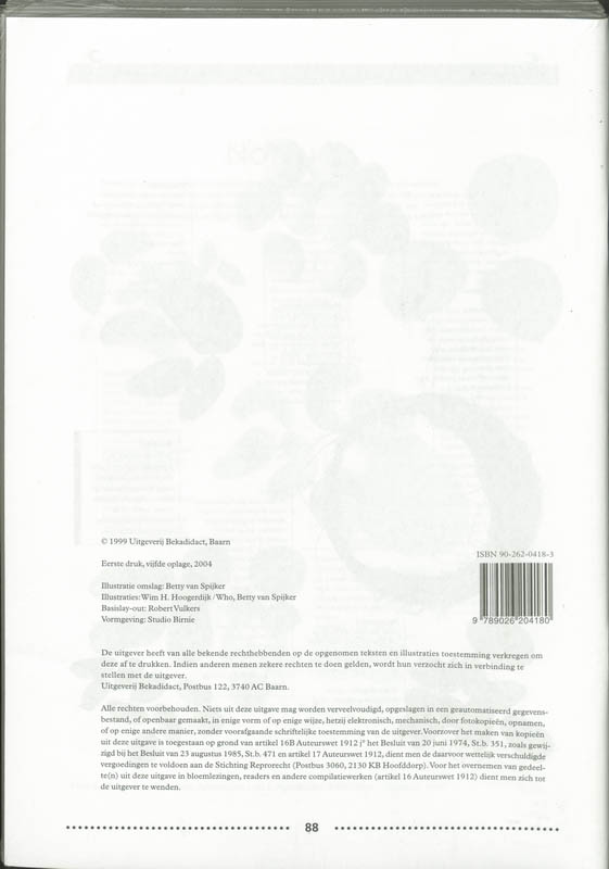 Achterkant van Werkboek 4a
