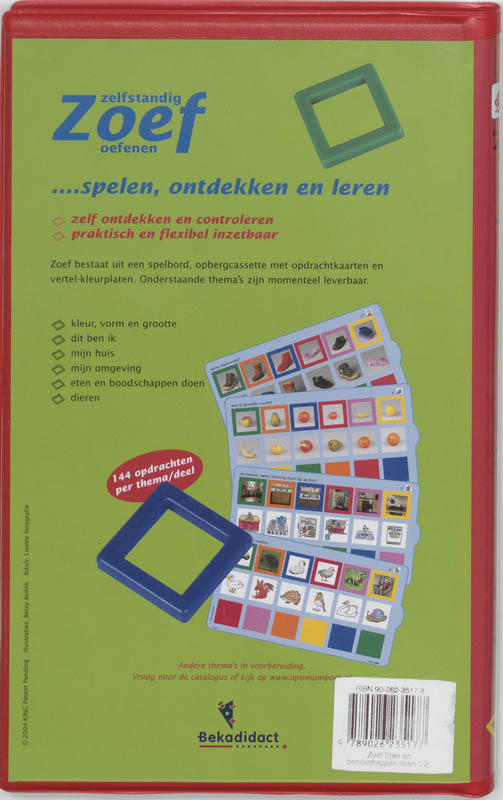 Achterkant van Groep 1/2 Eten en boodschappen doen