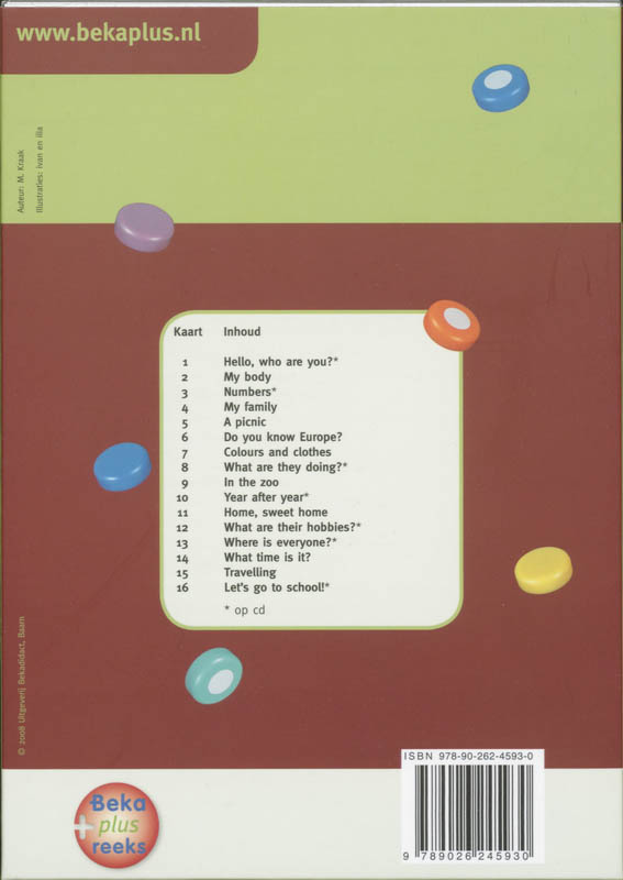 Achterkant van Engels 1 groep 7-8