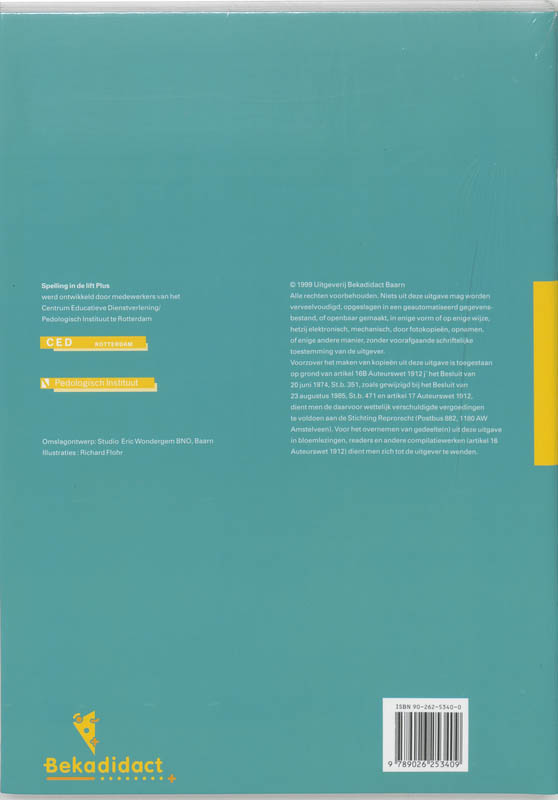 Achterkant van Werkboek