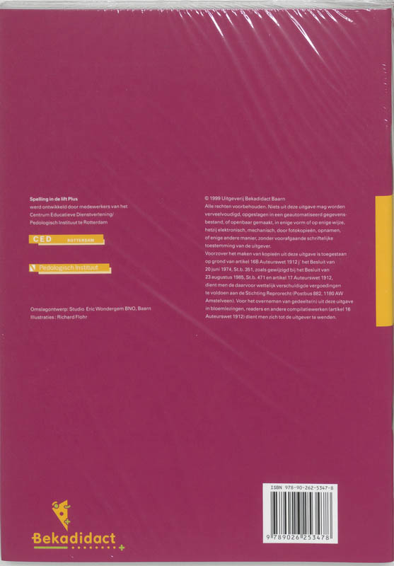 Achterkant van Werkboek 1
