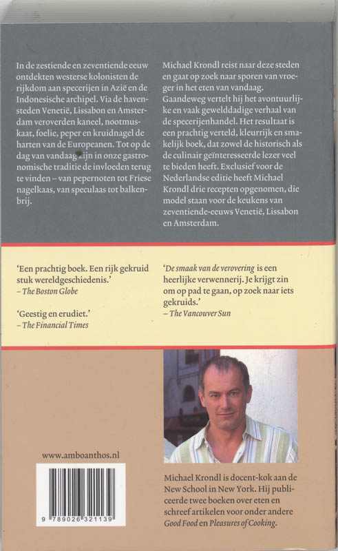 Achterkant van De smaak van de verovering