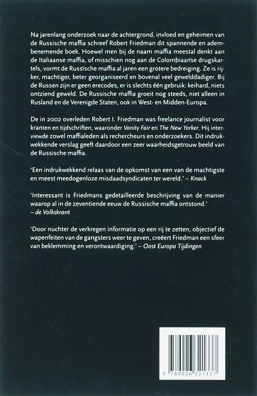 Achterkant van Russische maffia