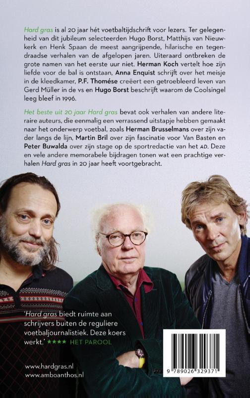 Achterkant van Het beste uit 20 jaar hard gras
