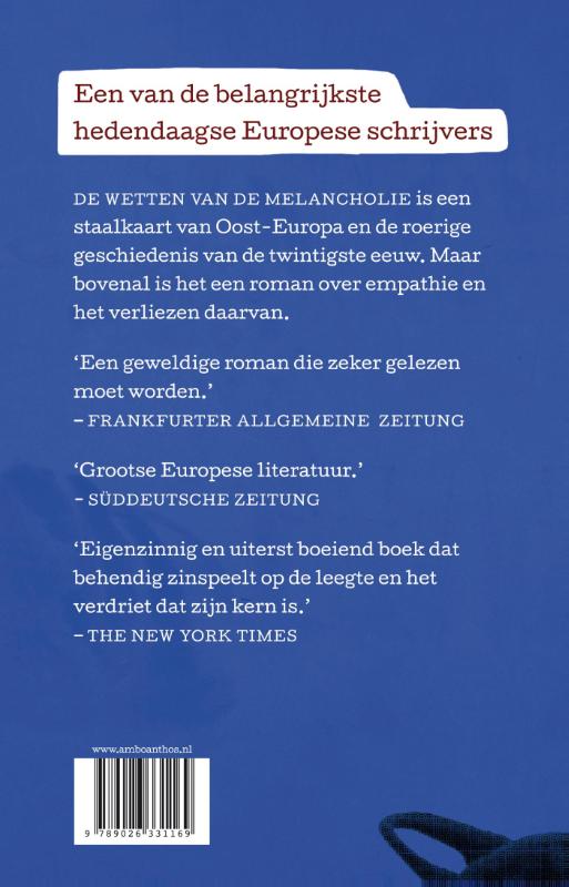 Achterkant van De wetten van de melancholie