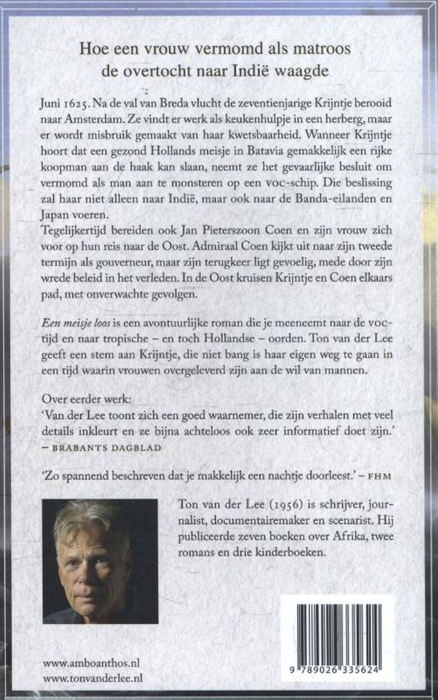 Achterkant van Een meisje loos