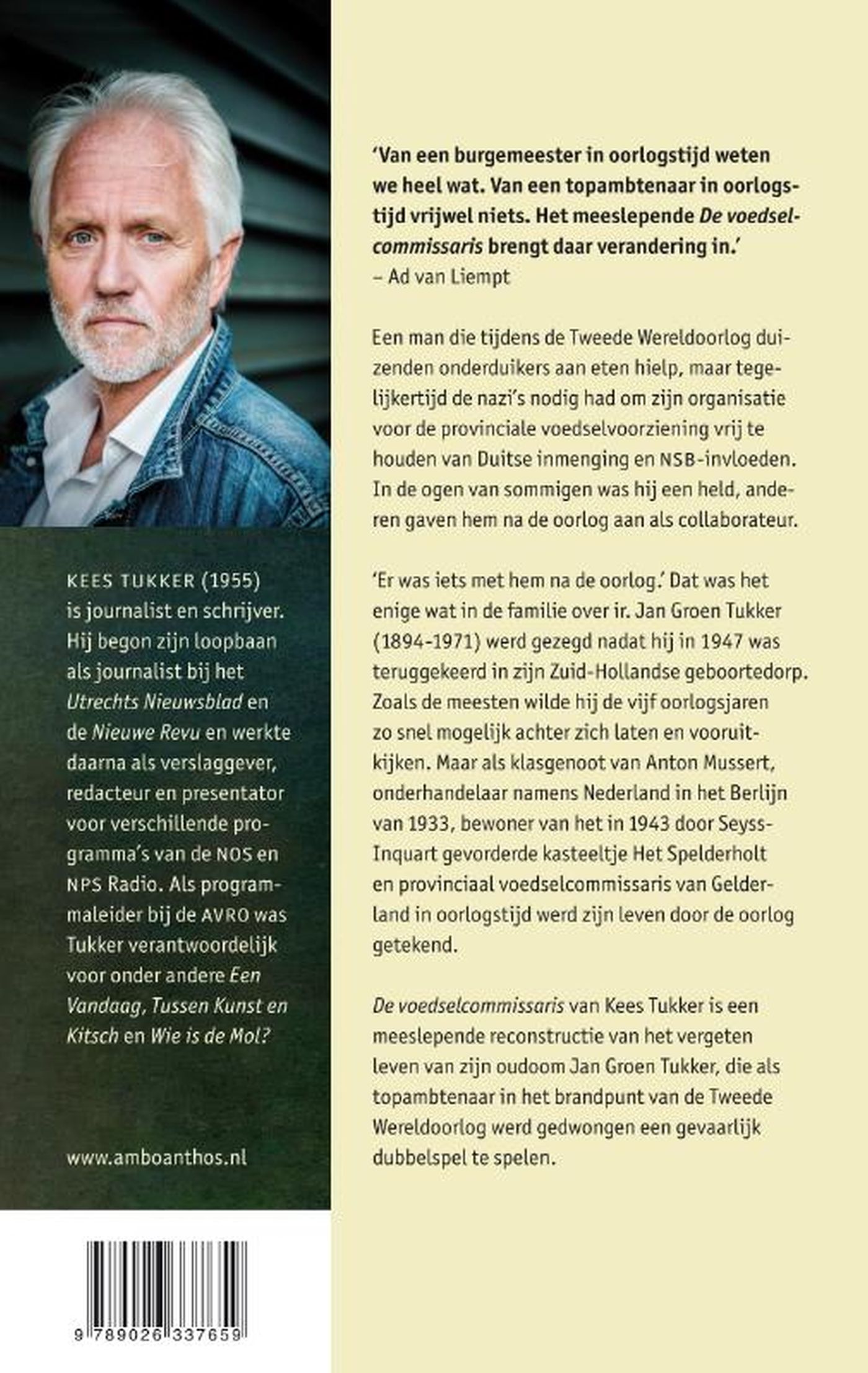 Achterkant van De voedselcommissaris