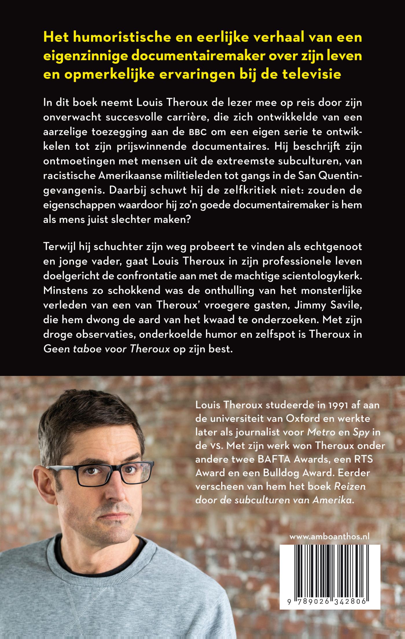 Achterkant van Geen taboe voor Theroux