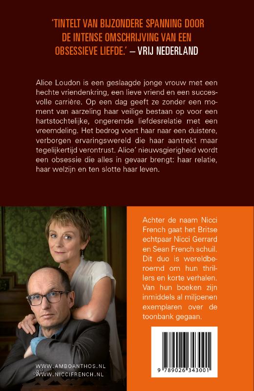 Achterkant van Bezeten van mij