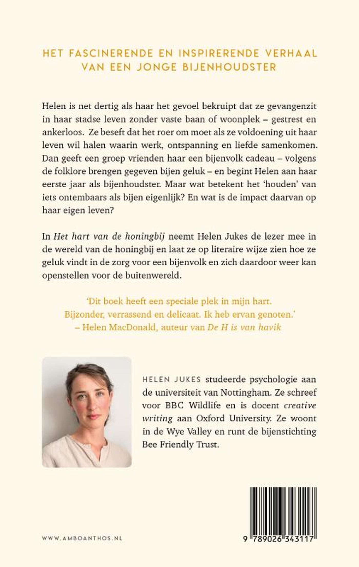 Achterkant van Het hart van de honingbij