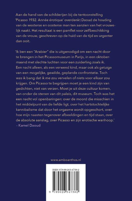 Achterkant van De schilder die de vrouw verslindt