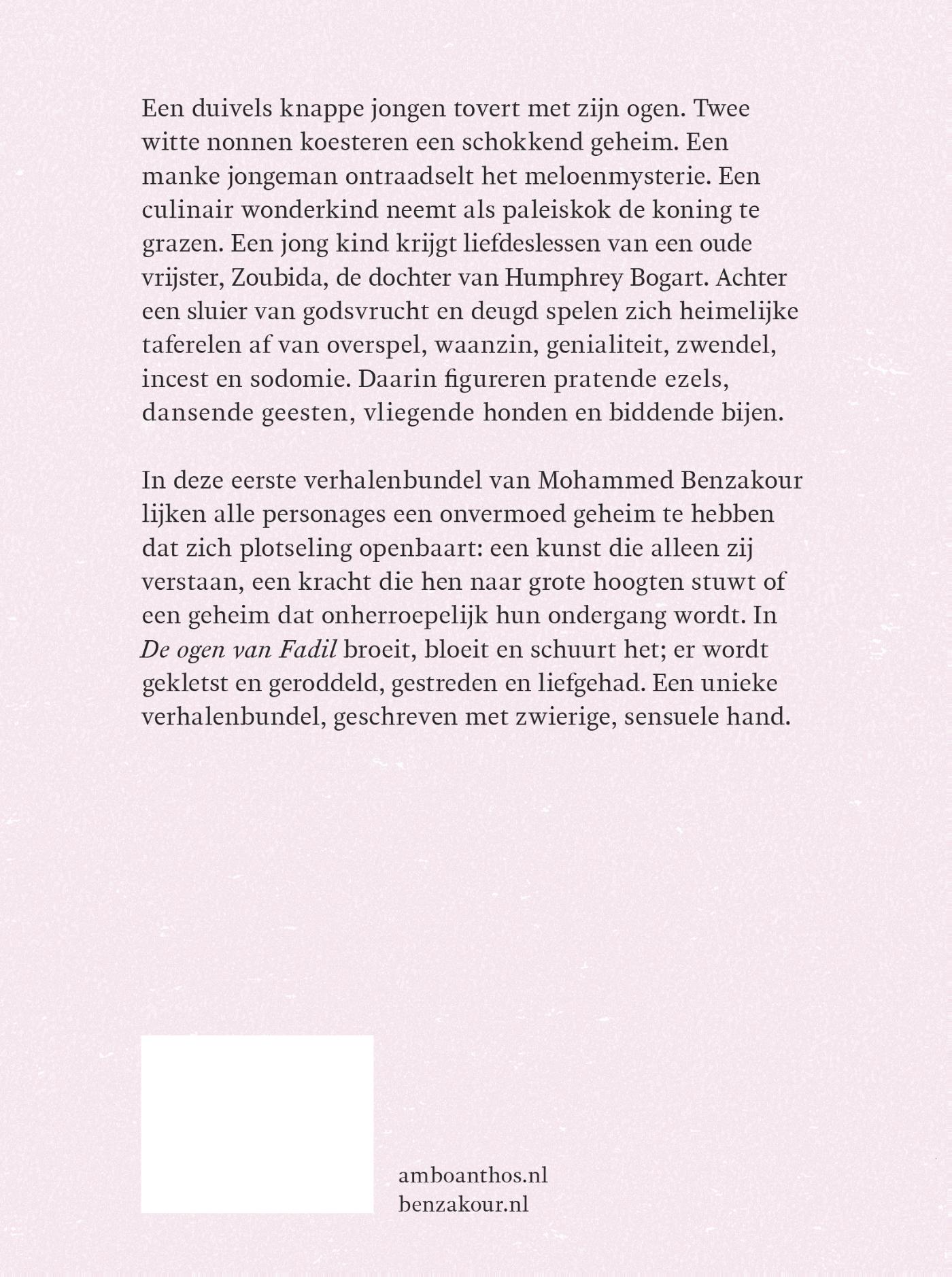 Achterkant van De ogen van Fadil