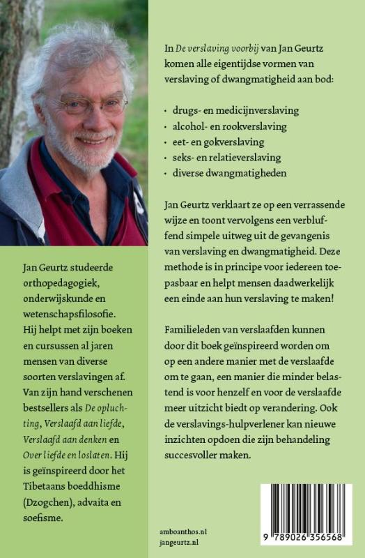 Achterkant van De verslaving voorbij