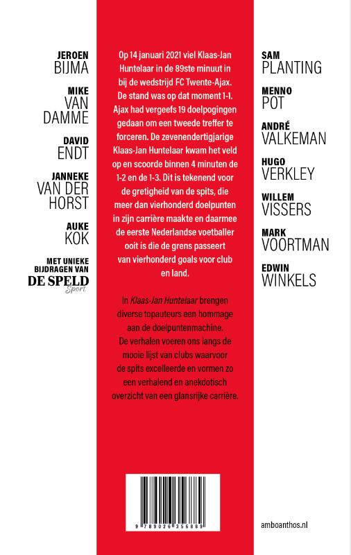 Achterkant van Klaas-Jan Huntelaar