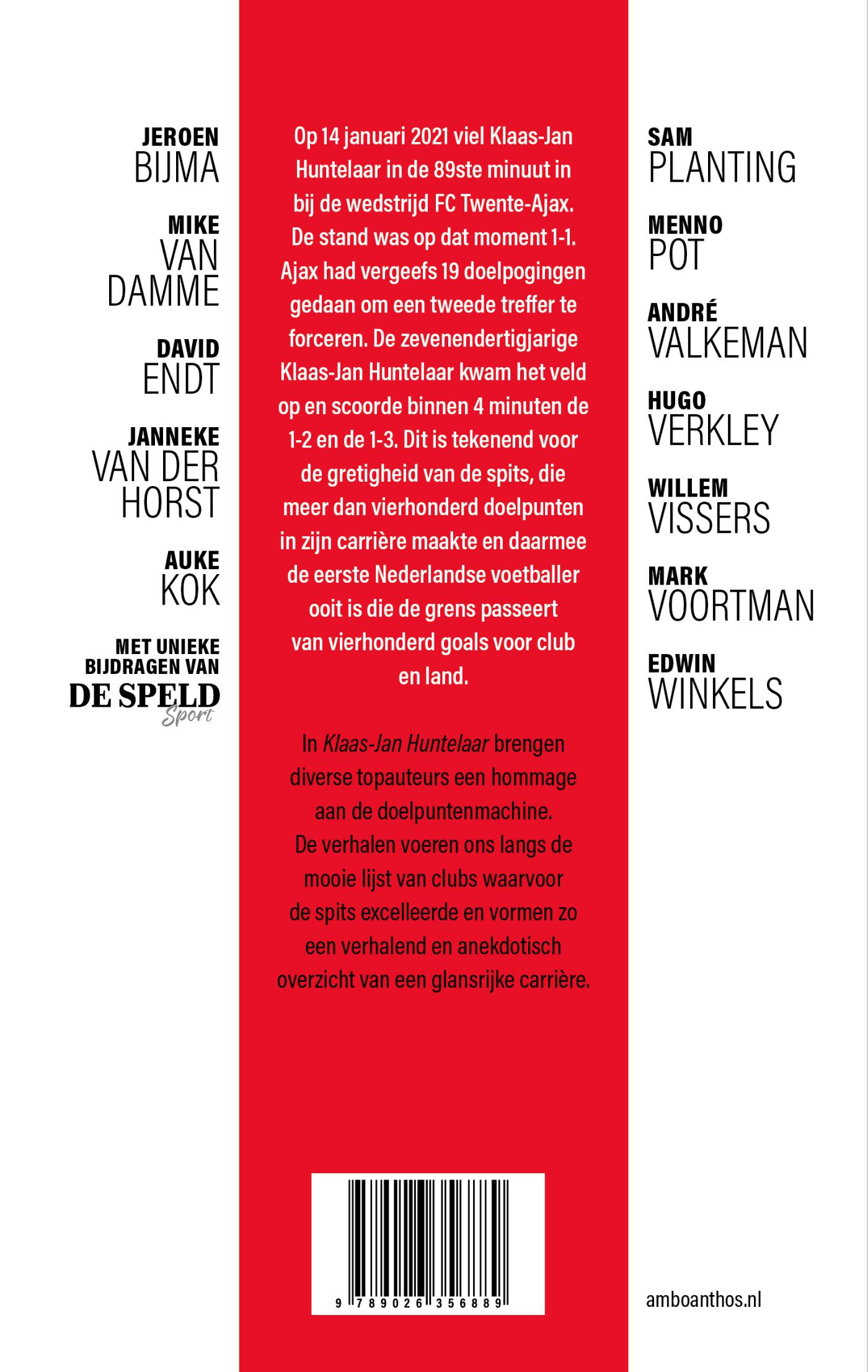 Achterkant van Klaas-Jan Huntelaar