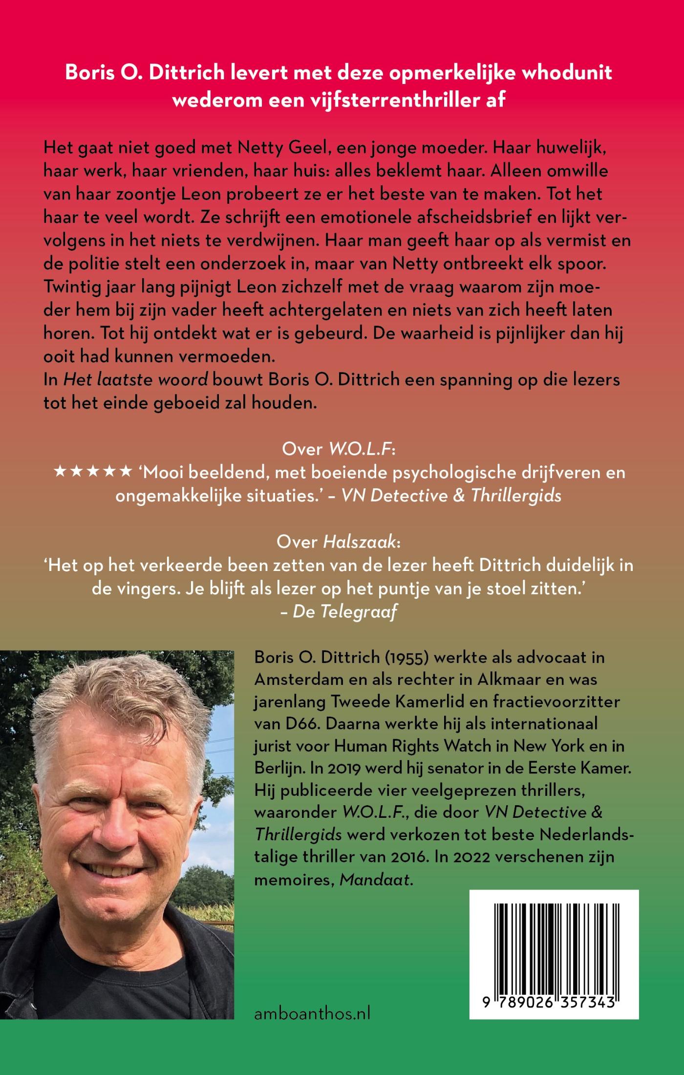 Achterkant van Het laatste woord