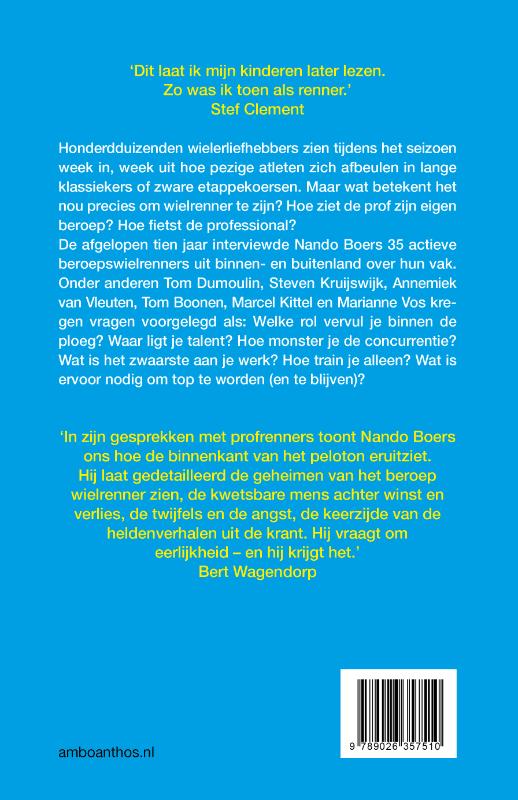 Achterkant van Ik ben renner