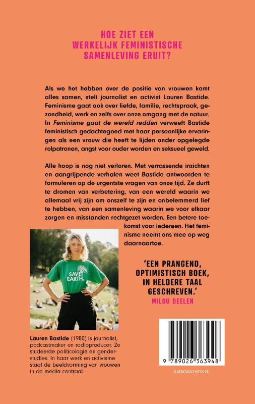 Achterkant van Feminisme gaat de wereld redden