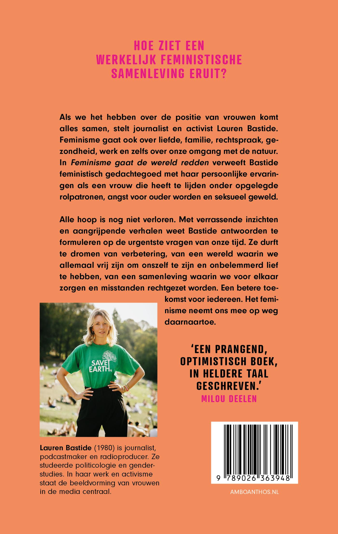 Achterkant van Feminisme gaat de wereld redden
