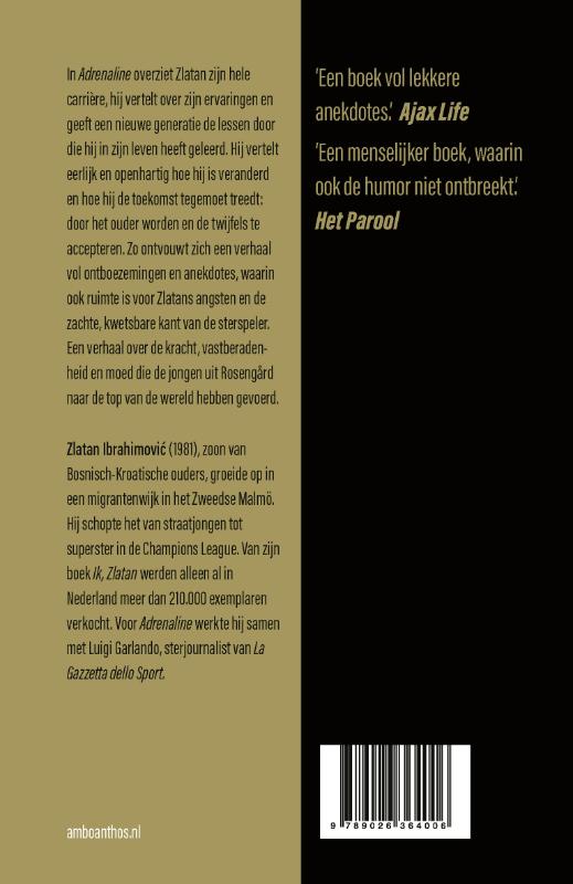 Achterkant van Adrenaline