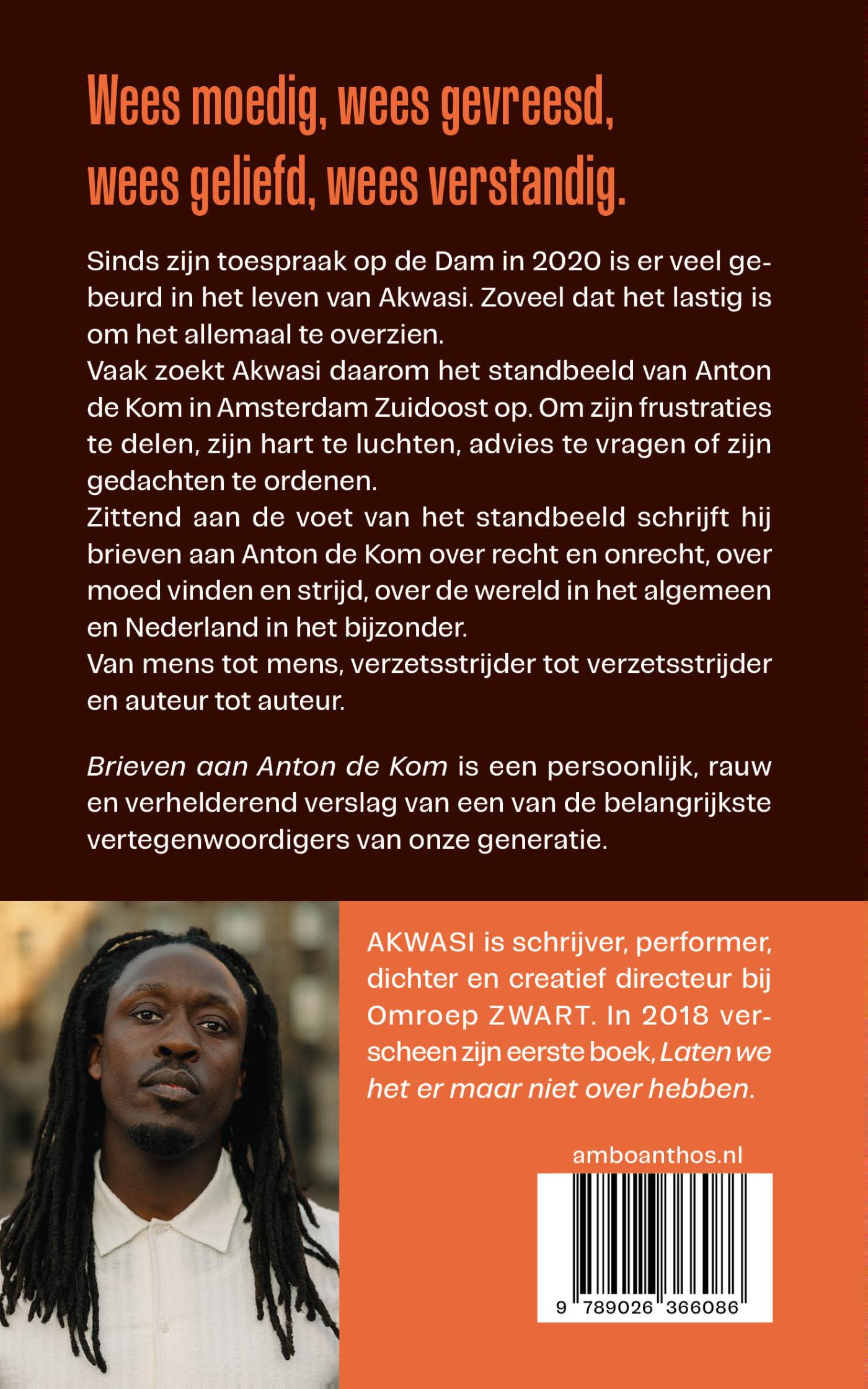 Achterkant van Brieven aan Anton de Kom