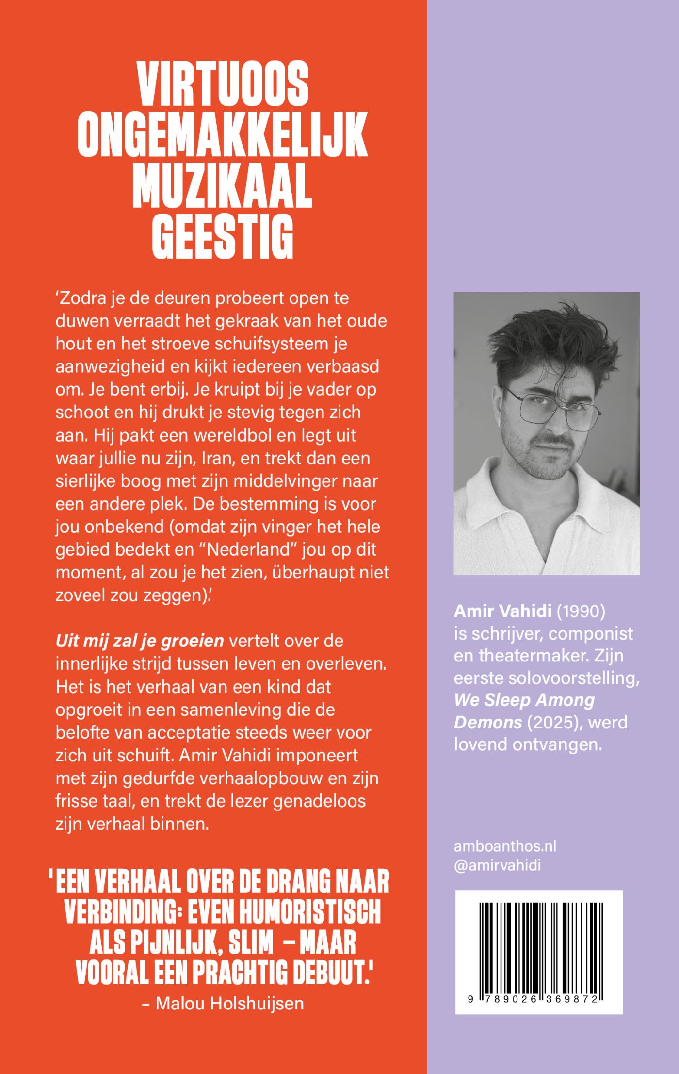 Achterkant van Uit mij zal je groeien
