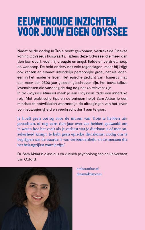 Achterkant van De Odyssee Mindset