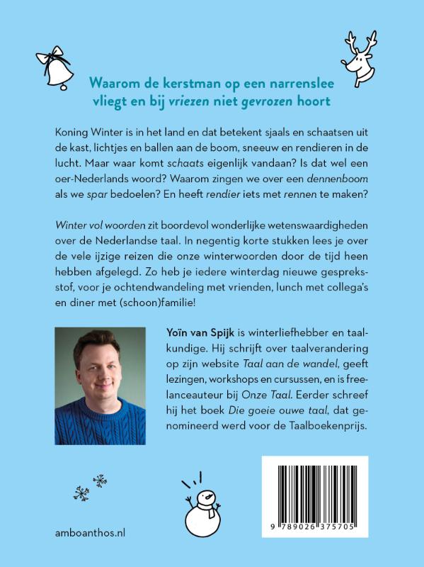 Achterkant van Winter vol woorden