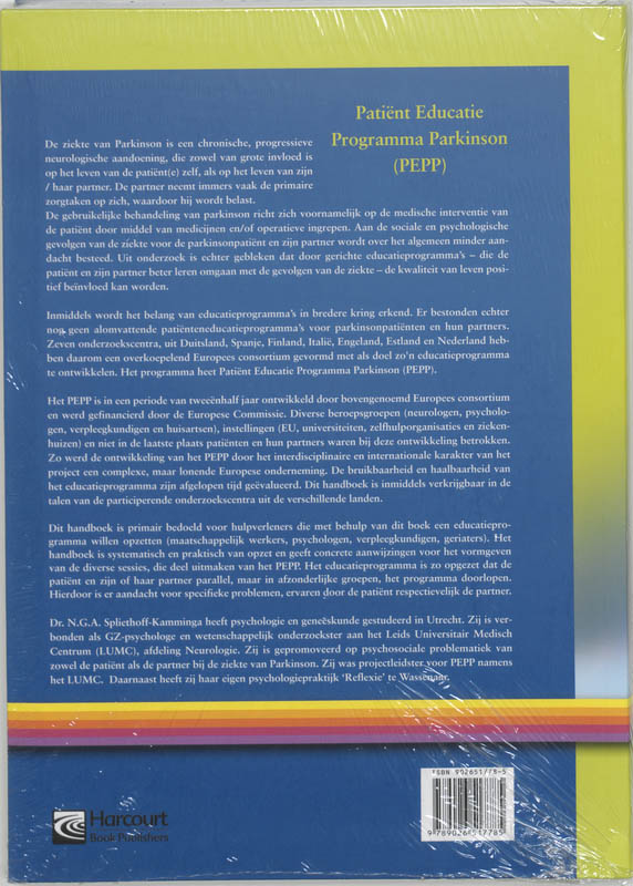 Achterkant van Patient Educatie Programma Parkinson