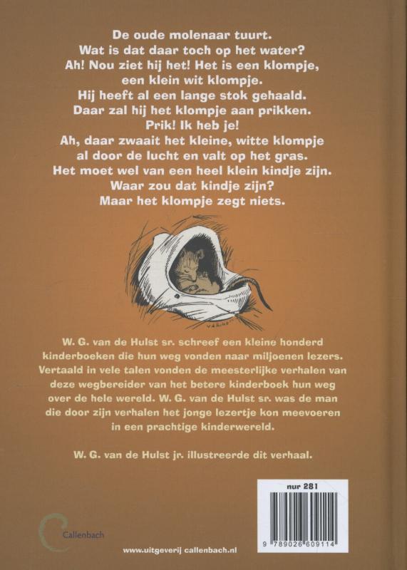 Achterkant van Het klompje dat op het water dreef
