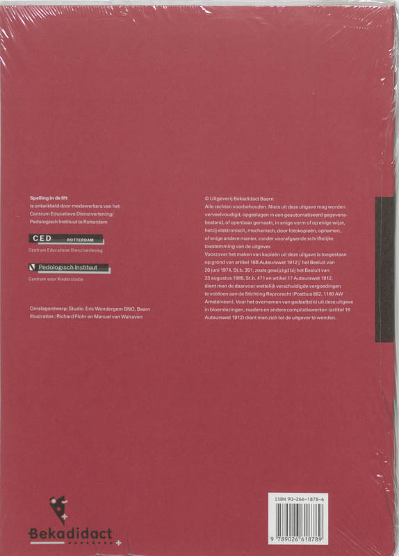 Achterkant van Werkboek niveau 8