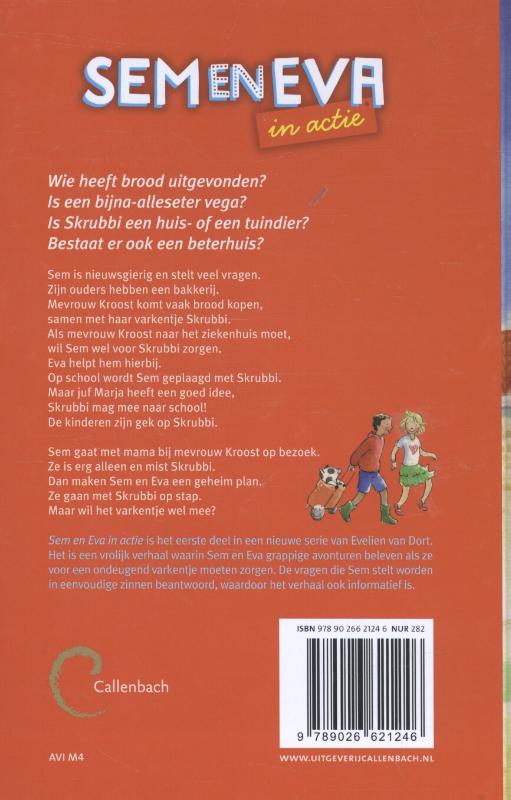 Achterkant van Sem en Eva in actie